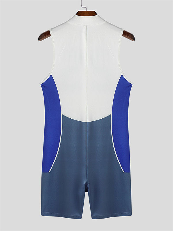 Mens Number Print Sleeveless Bodysuit SKUL00870