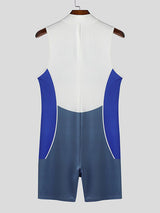 Mens Number Print Sleeveless Bodysuit SKUL00870