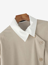 Men's Solid Color Casual Long Sleeve Jacket SKUL43723