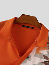 Mens Contrast Color Print Casual Tank SKUL16995