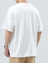 Mens Pocket Design Loose Fit Short Sleeve T-Shirt SKUK71642