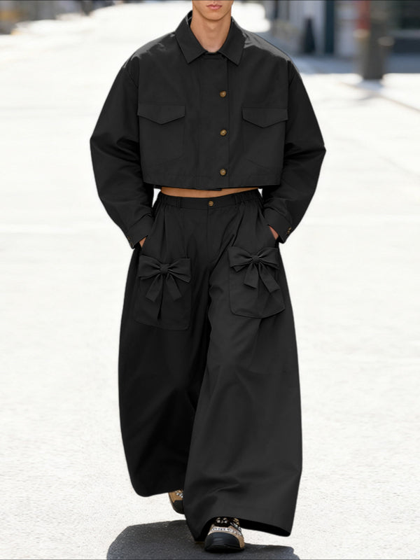 Men's Solid Casual Two Pieces Outfit SKUL38911