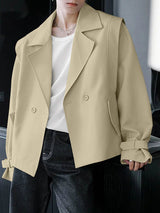 Mens Turn-Down Collar Long Sleeve Jacket SKUK78129