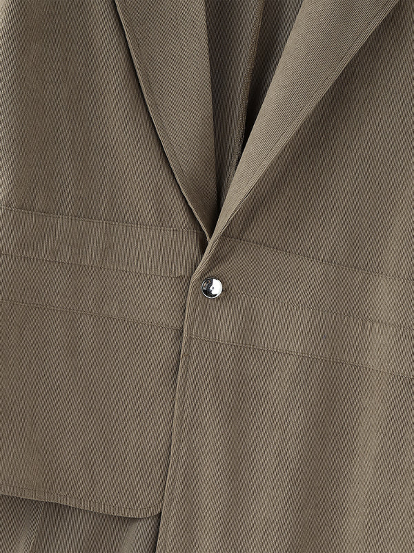 Mens Asymmetrical Design Lapel Casual Blazer SKUL24632