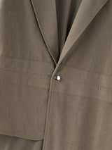 Mens Asymmetrical Design Lapel Casual Blazer SKUL24632