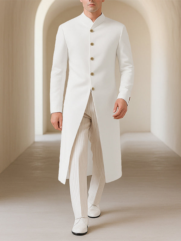 Men's Solid Color Slim Fit Long Sleeve Blazer SKUL26117