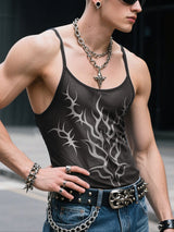 Mens Slightly Sheer Mesh Casual Tank SKUL23540