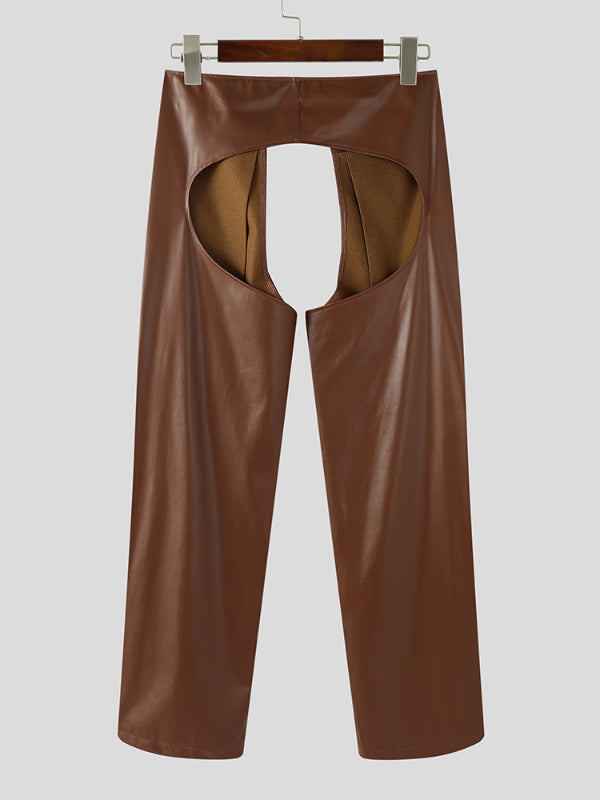 Men's Solid Color Hollow Casual Pant SKUL23768