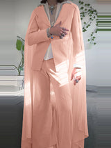 Men's Mesh Shawl Casual Long Sleeve Blazer SKUL24611