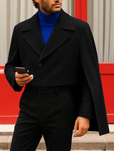 Men's Single Shoulder Drape Cropped Long Sleeve Casual Blazer SKUL28428