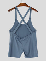 Men's Deconstructed Cross Backless Bodysuit SKUL57117