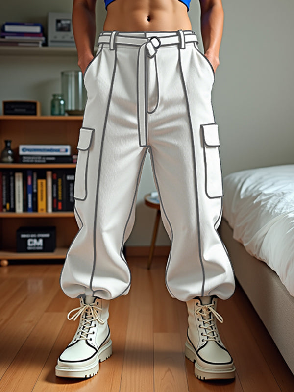 Mens Bold Stripe Color Block Casual Pant SKUL20520