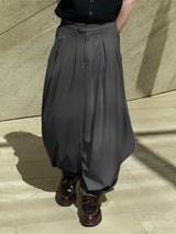 Men's Solid Loose Pleated Pant SKUL31922