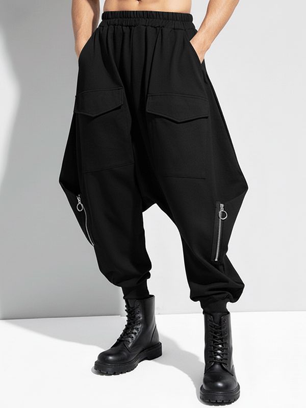 Men's Deconstructed Zipper Design Pant SKUL48588