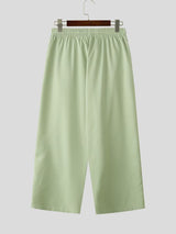 Men's Avant-Garde High Street Deconstructed Asymmetric Wrapped Pant SKUL68318