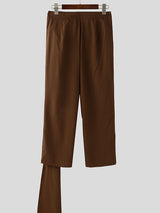 Mens Two-Piece Design Ribbon Long Pant SKUK90756