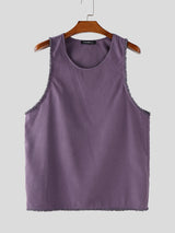 Men's Fringe Patchwork Casual Tank SKUL20172