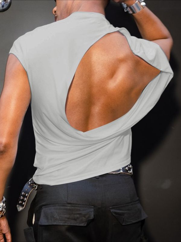 Men's Deconstructed Cutout Back Tank SKUL42552