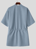 Mens Solid Half-Collar Half Sleeve Shirt SKUK63613
