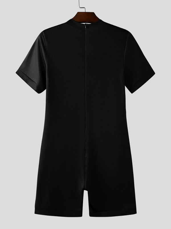 Men's Colorblock Short Sleeve Bodysuit SKUL22192