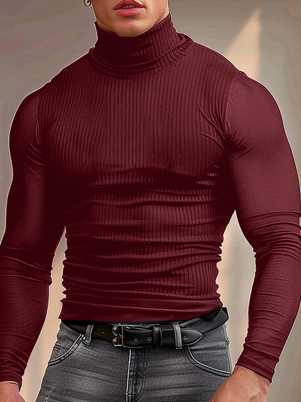 Mens  Sheer Letter Print Long Sleeve T-Shirt SKUK78487