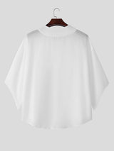 Mens Sheer Mesh 3/4 Length Sleeve T-Shirt SKUL11813