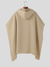 Men's Deconstructed Hollow Loose Cloak SKUL44177