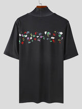 Mens Hand-Drawn Print Short-Sleeve T-Shirt SKUK71332