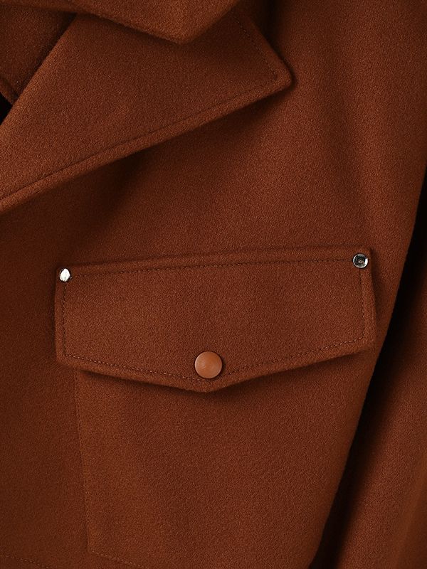 Men's Solid Casual Cropped Long Sleeve Jacket SKUL30423