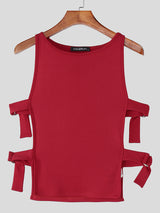 Men's Solid Color Side Hollow Casual Tank SKUL21020