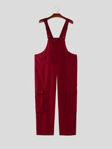 Men's Solid Color Casual Jumpsuit SKUL21166
