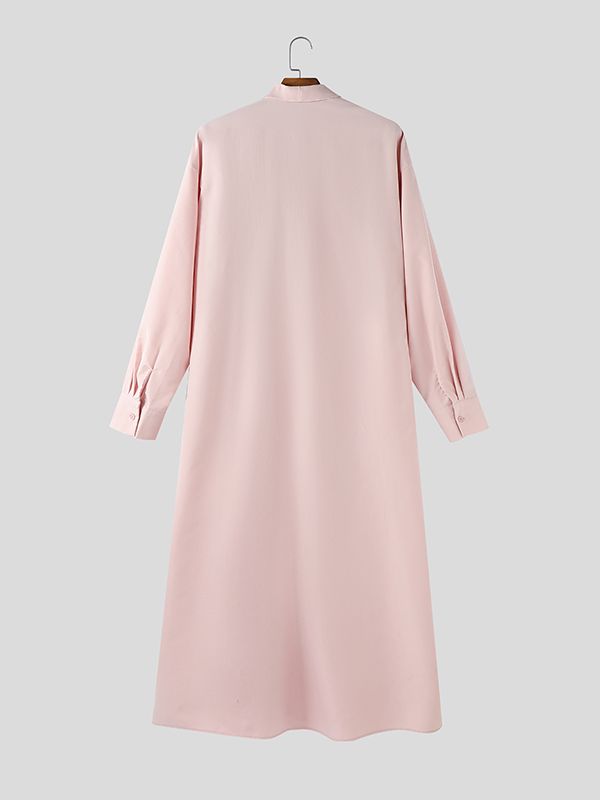 Men's Tie Print Long Sleeve Shirt SKUL37653