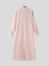 Men's Tie Print Long Sleeve Shirt SKUL37653