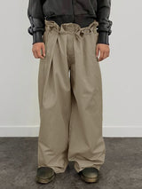 Men's Deconstructed Ruffle Edge Lace Up Pant SKUL45379