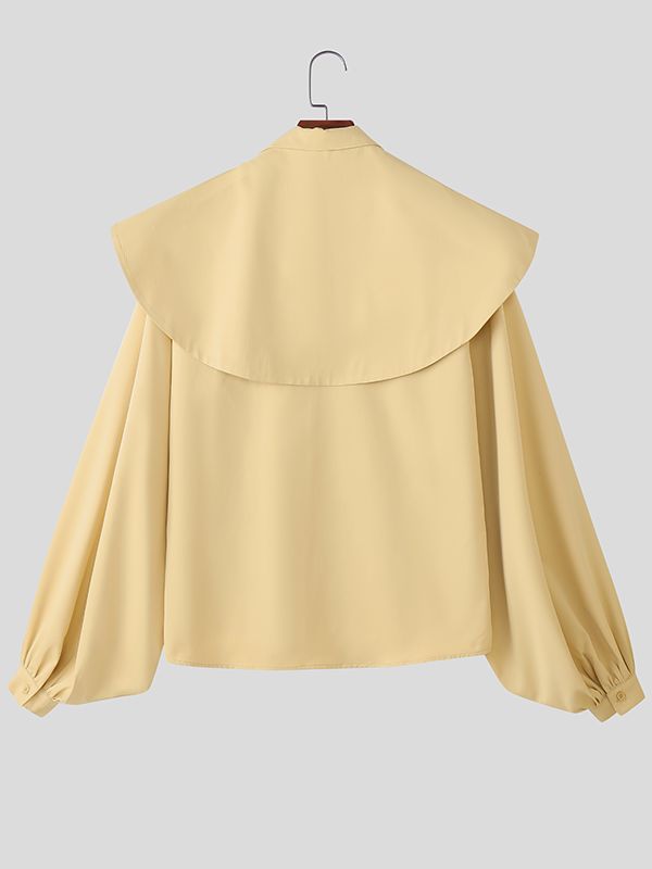 Men's Deconstructed Lantern Sleeve Shirt SKUL41153