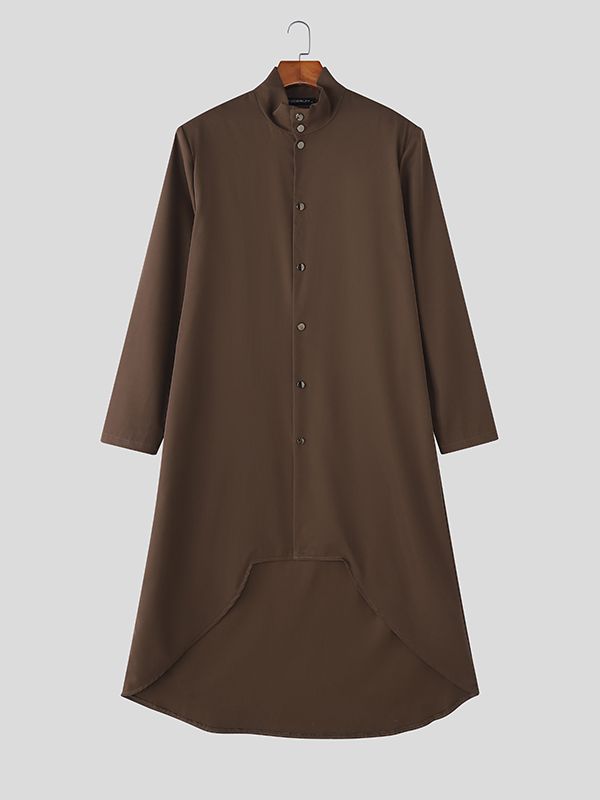 Men's Irregular Hem Long Sleeve Blazer SKUL40289