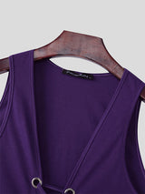 Mens Hollow-Out Cropped Sleeveless Tank SKUL04272