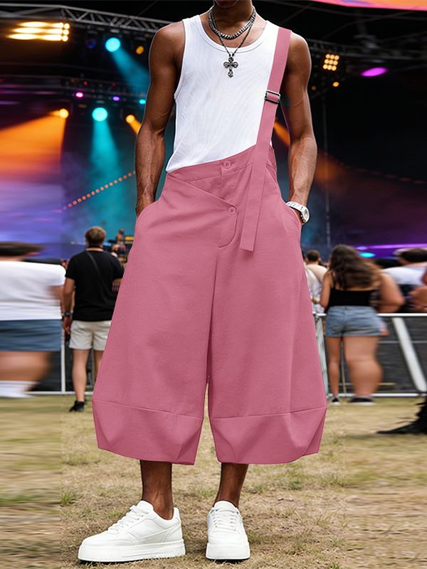 Men's Deconstructed One Shoulder Overall SKUL55369