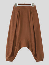 Men's Solid Color Textured Loose Fit Pant SKUL48721