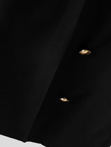 Men's Smart Chic Stage Runway Multi-Button Slit Pleat Wide-Leg Pant SKUL84759