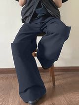 Mens Deconstructed Solid Color Pant SKUK75073