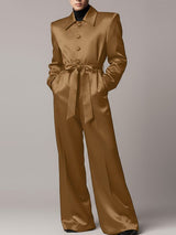 Men's Solid Color Casual Jumpsuit SKUL42437