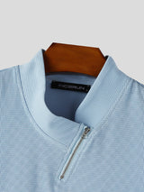 Mens Textured Knit Zipper Casual Tank SKUL17895