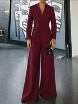 Men's Solid Color Casual Velvet Two Pieces Outfit SKUL30644