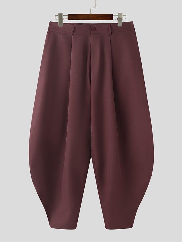 Men's Deconstructed Solid Color Oversized Pant SKUL48760