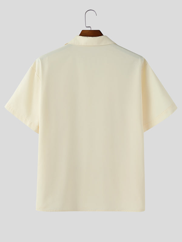 Men's Floral Print Short Sleeve Shirt SKUL15448