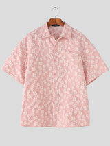 Mens Floral Print Short Sleeve Shirt SKUL19117