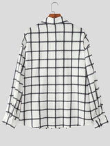 Men's Plaid Casual Long Sleeve Shirt SKUL23760