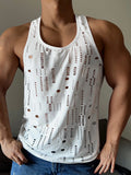Mens Hollow Out See Through Sleeveless Vest SKUK58211