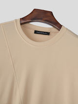 Men's Faux Two-Piece Striped Long Sleeve Shirt SKUL28317